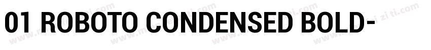 01 ROBOTO CONDENSED BOLD字体转换